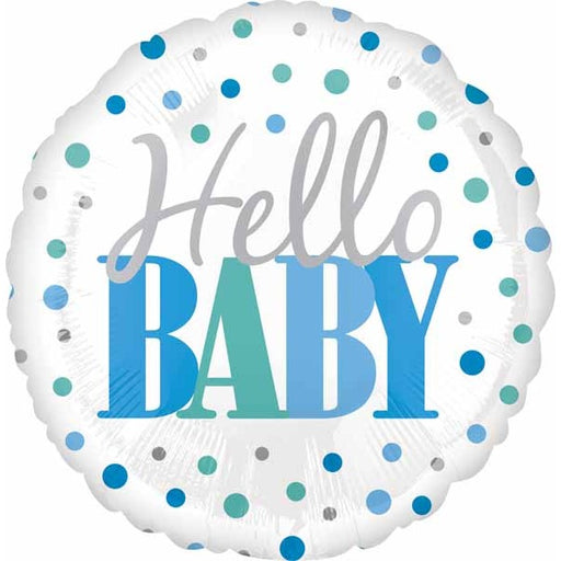 Hello Baby Dots 18 Inch Foil Balloon