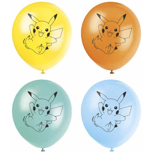 Pokémon 12-Inch Latex Balloons, 8-Pack