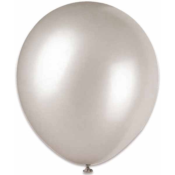 Trico Silver 12-Inch Latex Balloons, 10 Pack