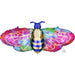 Tie Dye Bee XL Foil Balloon, 39 Inch