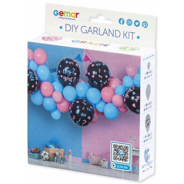 Gemar Gender Reveal Balloon Garland Kit