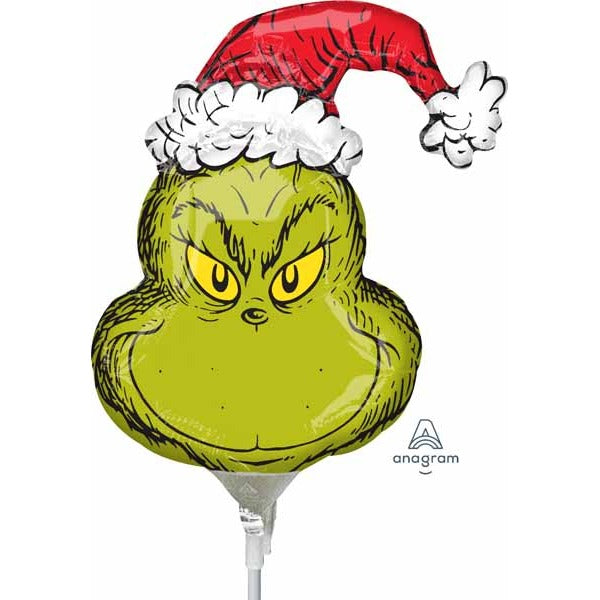 Grinch Head Mini Shape Foil Balloon