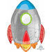 Blast Off Birthday 29-Inch Shaped Foil Balloon