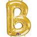 34-Inch Gold Foil Letter B Balloon