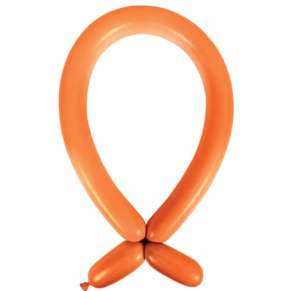 Anagram Orange Peel 260 Latex Twisting Balloons, 100 Count