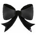 Black Bow Shaped Foil Balloon, 41 Inch