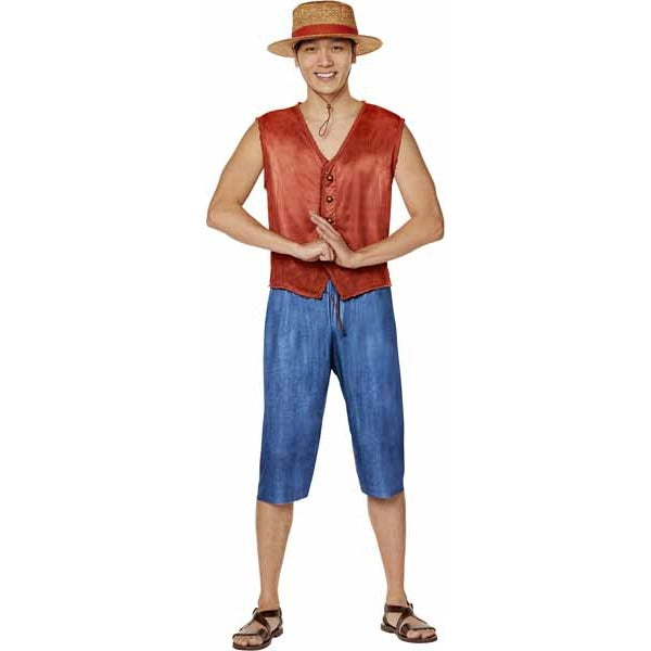 One Piece Luffy Adult Costume, Medium