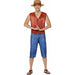One Piece Luffy Adult Costume, Medium