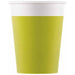 PAPER CUPS 7 OZ 8/PK SOLID LIME GREEN