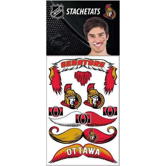 Ottawa Senators Stachetats Regular Moustache Tattoos
