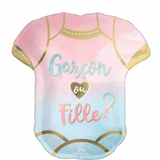 Garçon ou Fille? 24-Inch Foil Gender Reveal Balloon
