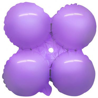 17-Inch Macaron Lavender Quad Foil Balloon