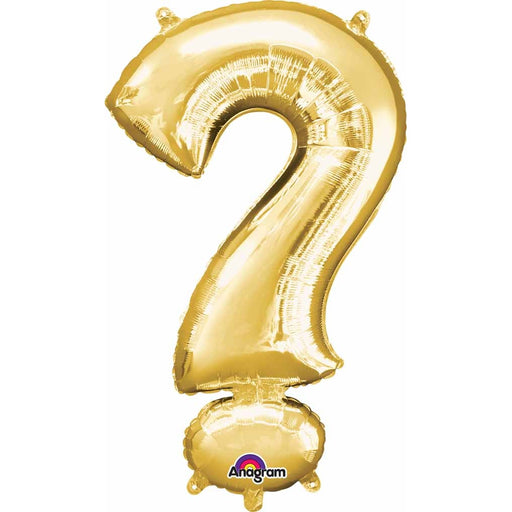 Gold Question Mark 34-Inch Foil Balloon