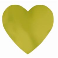12-Inch Gold Foil Heart Decoration