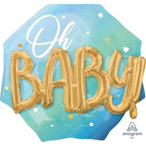 Blue Baby Boy Foil Balloon, 30 Inch