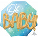 Blue Baby Boy Foil Balloon, 30 Inch