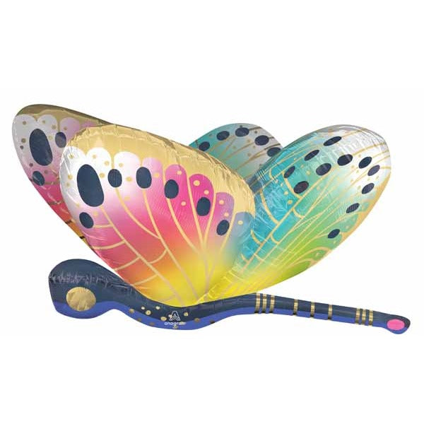 Vibrant Dragonfly 40-Inch Foil Balloon