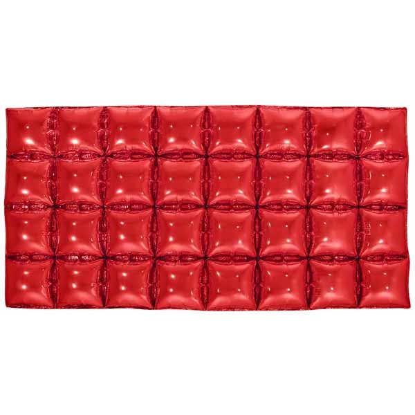 Red Foil Balloon Backdrop, 44 x 22 Inches