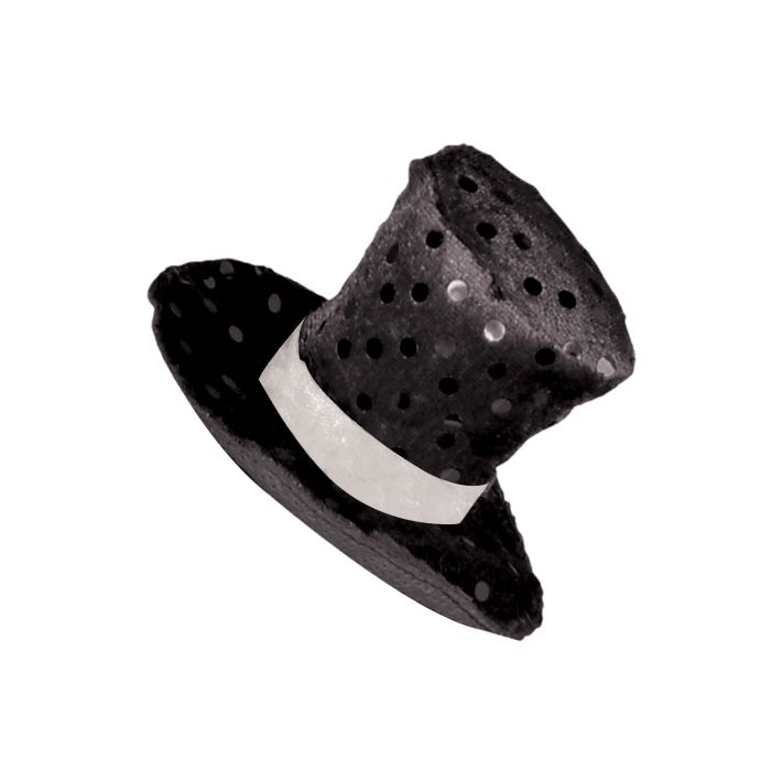 Chic Elegance: Top Hat Hair Clip (3/Pk)