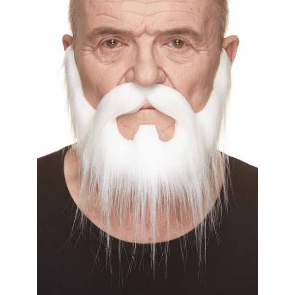 White Costume Beard, 9.8 cm x 7.4 cm