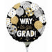 Way to Go Grad 9" Round Foil Balloon