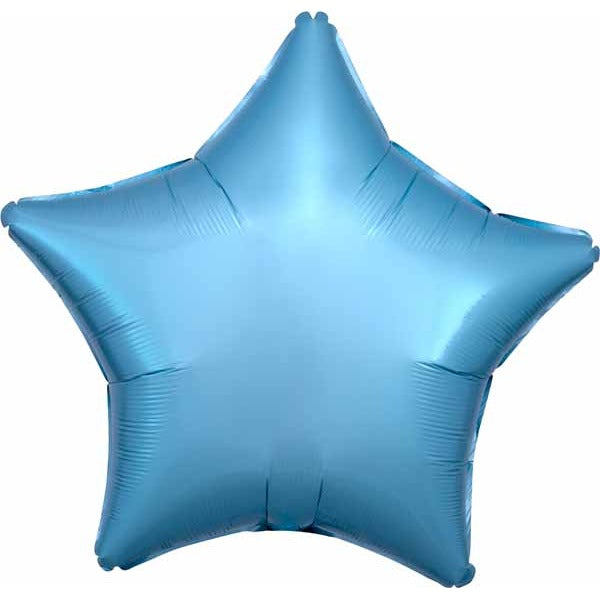 19-Inch Pearl Pastel Blue Star Foil Balloon