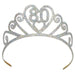 Glittered Metal 80th Birthday Tiara