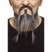 MOUSTACHE & BEARD BLACK/GREY 17 X 22CM