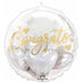 Congrats with Hearts 20-Inch Insider Foil Balloon