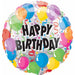 Birthday Balloons 18-Inch One-Sided Foil Balloon