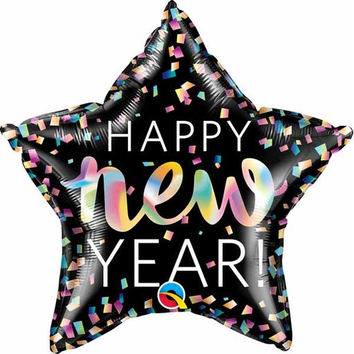 New Year Iridescent 20-Inch Star Foil Balloon