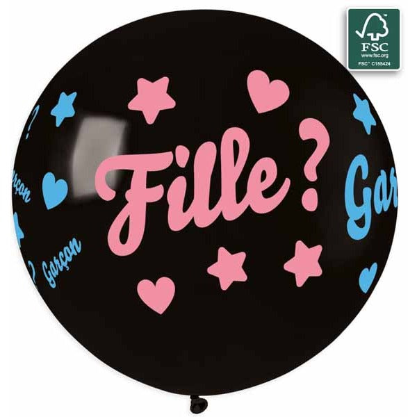 Gemar 31-Inch Garçon/Fille? French Gender Reveal Balloon