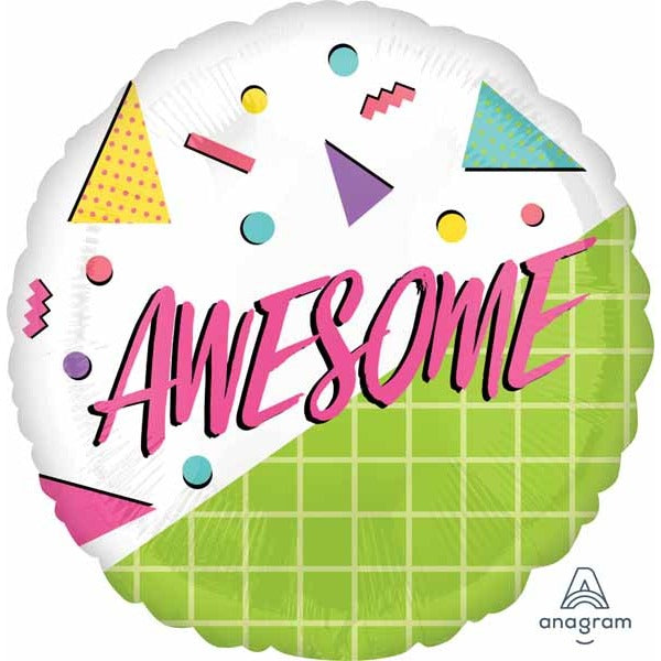 Awesome Party 18-Inch Round Foil Balloon