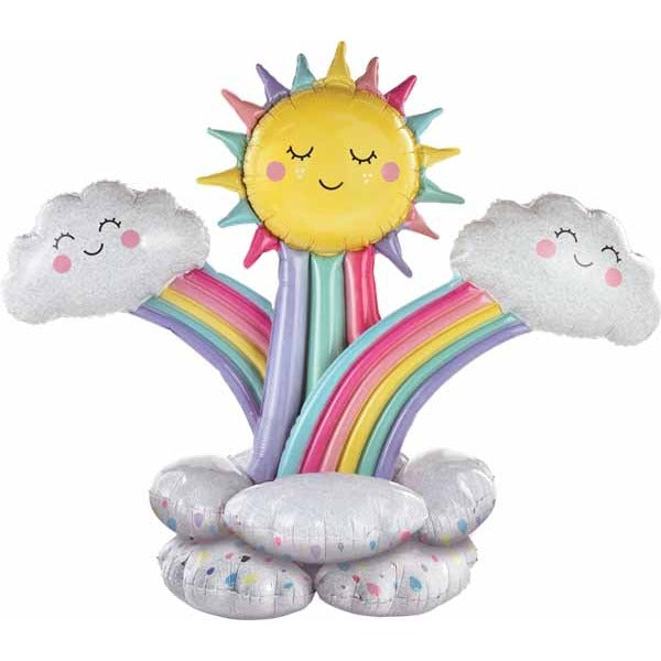 49-Inch Rainbow Stacker Foil Balloon