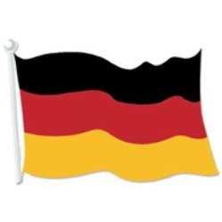 18-Inch German Flag Cutout