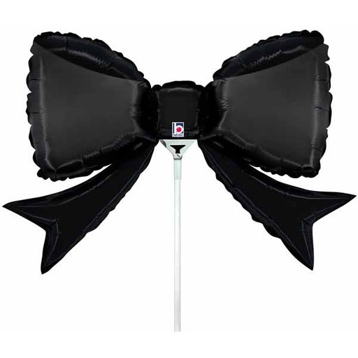 14-Inch Black Bow Mini Foil Balloon