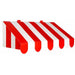 Red and White Awning Wall Decoration
