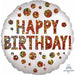 Birthday Sequins 18" Round Foil Balloon