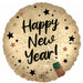 Natural Sparkle Happy New Year 18-Inch Round Foil Balloon