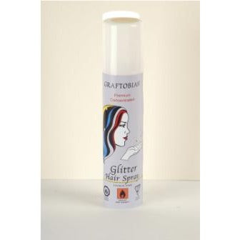 Graftobian Blue Glitter Hairspray, 150 mL