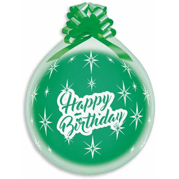 Gemar 18-Inch Happy Birthday Latex Stuffing Balloons, 25 Count