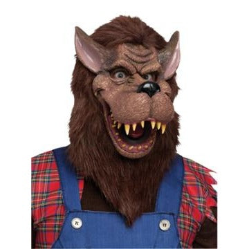Big Bad Wolf Mask with Faux Fur
