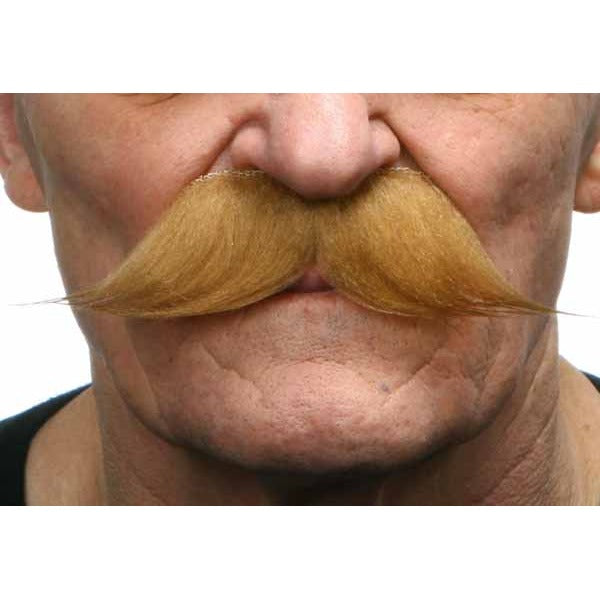 Light Brown Costume Moustache, 16 x 4.4 cm