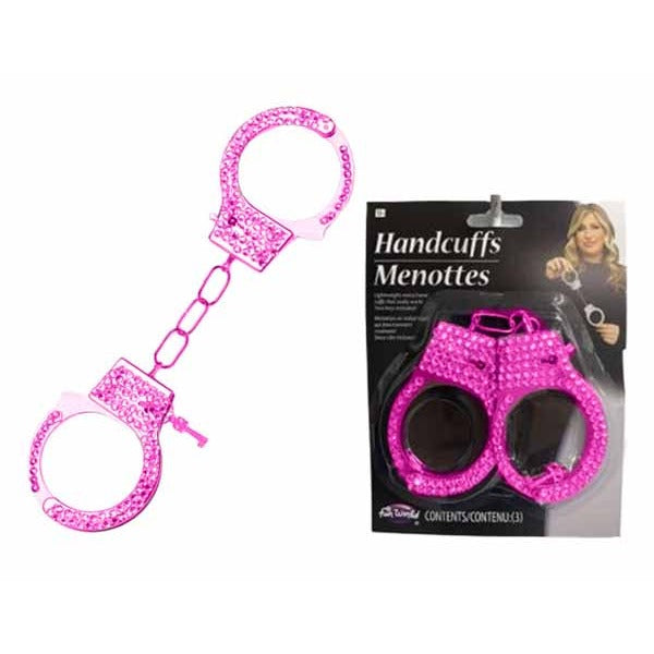 Pink Rhinestone Handcuffs