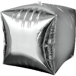 15 Inch Silver Cubez Foil Balloon