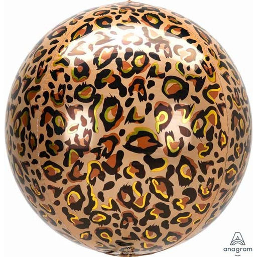 Leopard Print Animalz 16" Orbz Foil Balloon