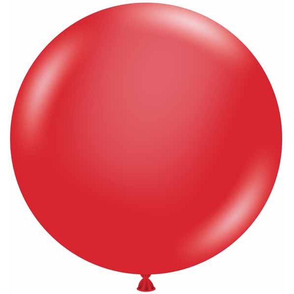 TUFTEX 24-Inch Crystal Red Latex Balloons, 25 Count