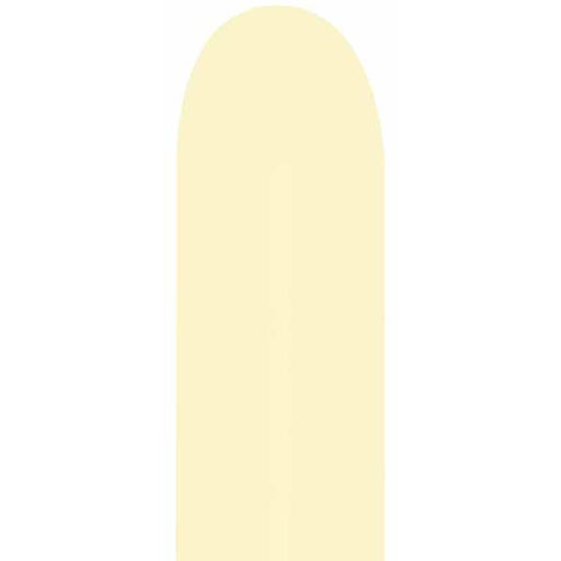 Sempertex 260 Pastel Matte Yellow Twisting Balloons, 50 Count