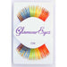 Glamour Eyez Rainbow False Eyelashes with Gold