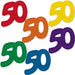 Jumbo Fanci-Fetti Number 50 Confetti, 12 Pieces
